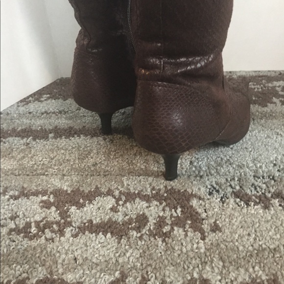 Python leather boots size 6 - Picture 4 of 6